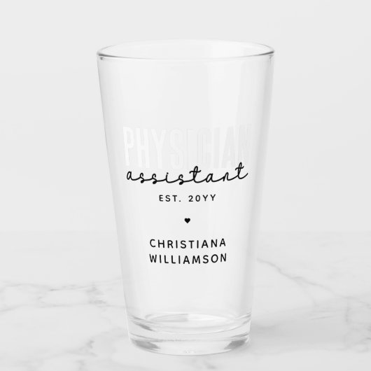 Speciaal medisch assistent PA-Afstuderen Glas (Voorkant)