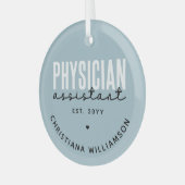 Speciaal medisch assistent PA-Afstuderen Glas Ornament (Voorkant links)