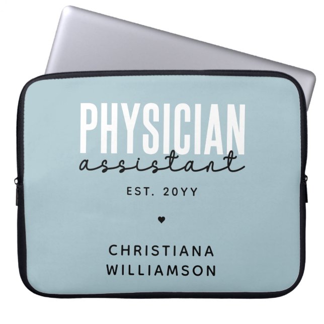 Speciaal medisch assistent PA-Afstuderen Laptop Sleeve (Voorkant)