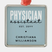 Speciaal medisch assistent PA-Afstuderen Metalen Ornament (Voorkant)