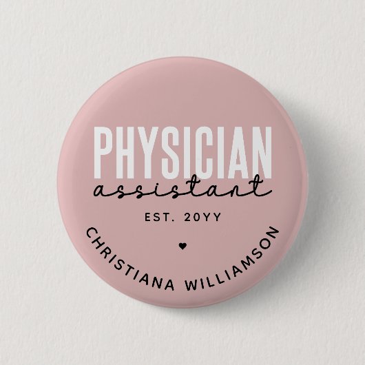 Speciaal medisch assistent PA-Afstuderen Ronde Button 5,7 Cm (Voorkant)