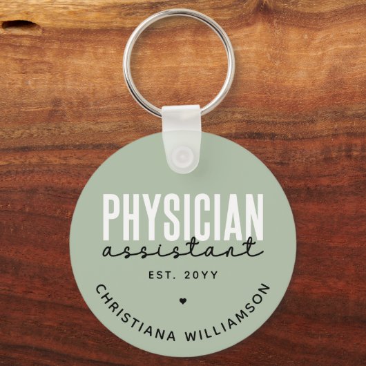 Speciaal medisch assistent PA-Afstuderen Sleutelhanger (Achterkant)