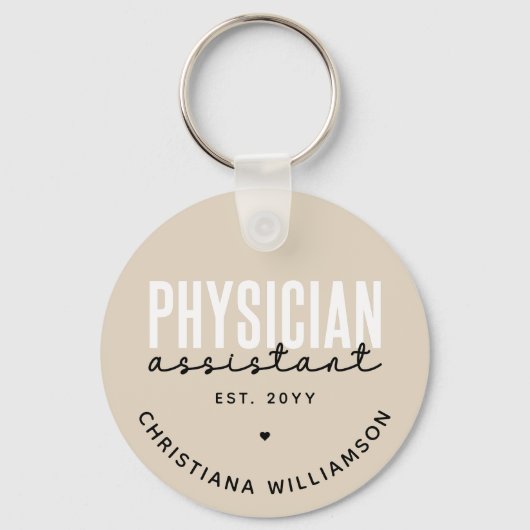 Speciaal medisch assistent PA-Afstuderen Sleutelhanger (Voorkant)