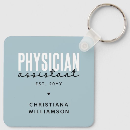 Speciaal medisch assistent PA-Afstuderen Sleutelhanger (Achterkant)