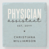 Speciaal medisch assistent PA-Afstuderen Stenen Onderzetter (Voorkant)