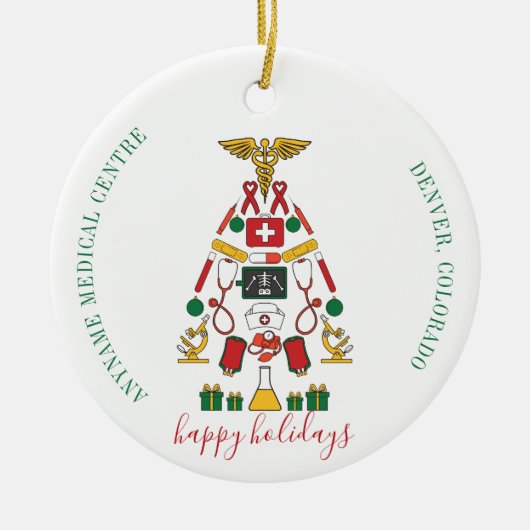 Speciaal medisch centrum verpleegkundige keramisch ornament (Voorkant)