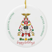 Speciaal medisch centrum verpleegkundige keramisch ornament (Achterkant)