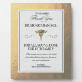 Speciaal medisch deskundige Bedankt Plaque Fotoplaat (Voorkant)