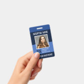 Speciaal medisch medewerker Blauwe Foto ID Badge (Handheld)