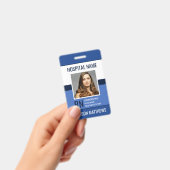 Speciaal medisch medewerker Blauwe Foto ID Badge (Handheld)