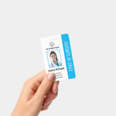 Speciaal medisch medewerker Foto ID Blauw Badge (Handheld)