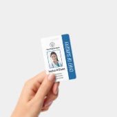 Speciaal medisch medewerker Foto ID Blauw Badge (Handheld)
