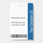 Speciaal medisch medewerker Foto ID Blauw Badge (Back)