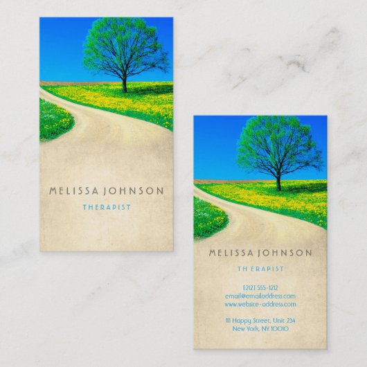 Speciaal medisch psycholoog Way Hope Visitekaartje (Voorkant / Achterkant)