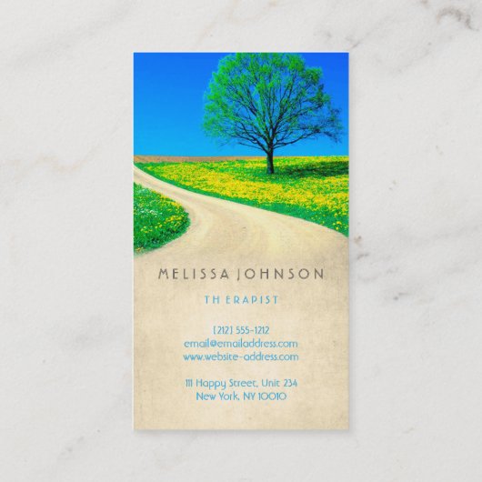 Speciaal medisch psycholoog Way Hope Visitekaartje (Achterkant)