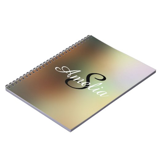 Speciaal meisje Glitter Sparkles Blur Notitieboek (Linkerzijde)