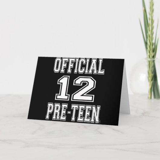**SPECIAAL MEISJE OP **12e** VERJAARDAG KAART (Voorkant)