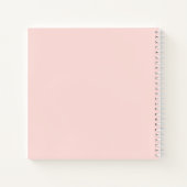 Speciaal meisjeskleurig schetsboek notitieboek (Achterkant)