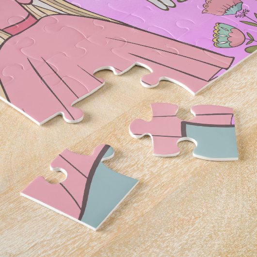 Speciaal Meisjesprinses Fairy Tale Castle Legpuzzel (Zijkant)