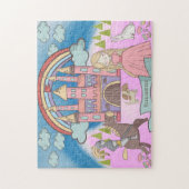 Speciaal Meisjesprinses Fairy Tale Castle Legpuzzel (Verticaal)