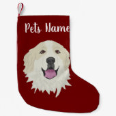 Speciaal merkteken voor grote Pyreneeën-badger Kleine Kerstsok (Voorkant)