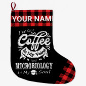Speciaal microbiologisch koffie in mijn veteranen  grote kerstsok (Voorkant)