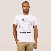Speciaal mijn Boo Vriendin naam Ghost Funny T-shirt (Voorkant volledig)