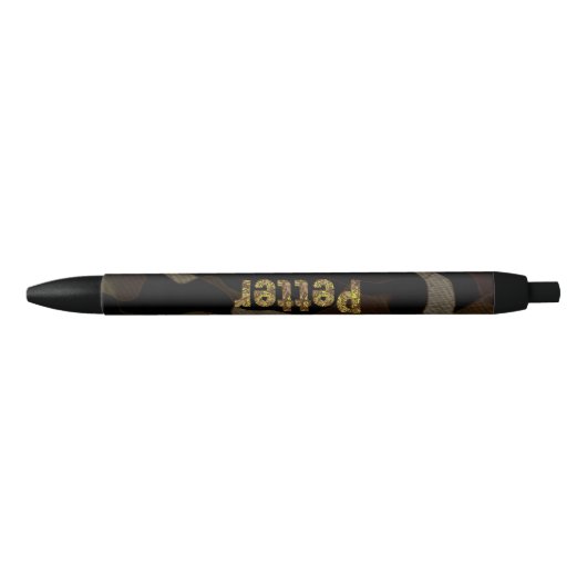 Speciaal militair Camouflage Font Petter Zwarte Inkt Pen (Voorkant)