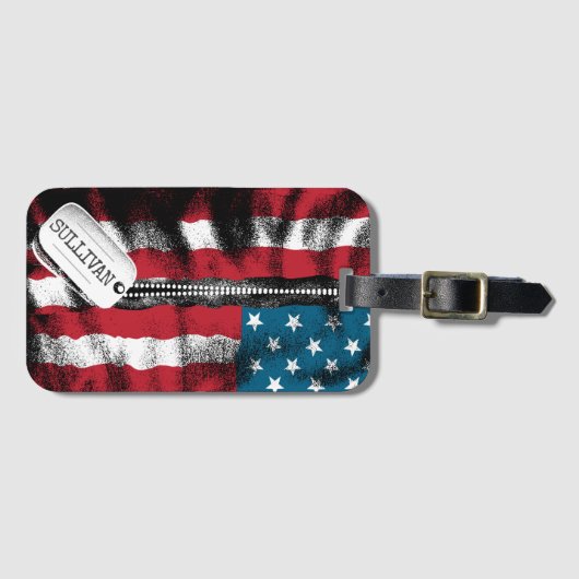 Speciaal militair soldaat Dog Label Verenigde Stat Bagagelabel (Voorkant (horizontaal))