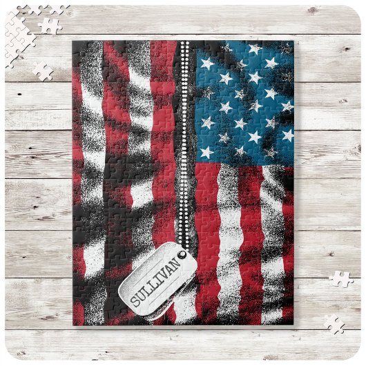 Speciaal militair soldaat Dog Label Verenigde Stat Legpuzzel