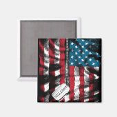 Speciaal militair soldaat Dog Label Verenigde Stat Magneet (Voorkant / Achterkant)