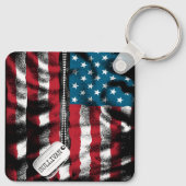 Speciaal militair soldaat Dog Label Verenigde Stat Sleutelhanger (Achterkant)