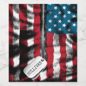 Speciaal militair soldaat Dog Label Verenigde Stat Wijn Etiket (Enkel label)