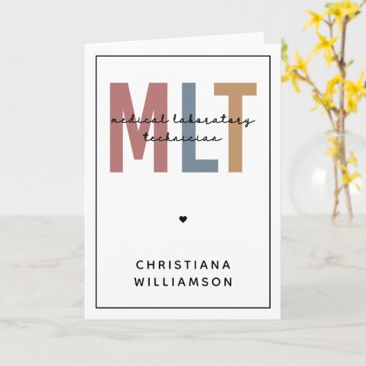 Speciaal MLT-technicus voor medisch laboratorium Kaart (Gele Bloem)