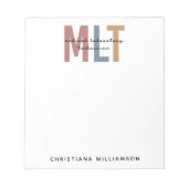 Speciaal MLT-technicus voor medisch laboratorium Notitieblok (Voorkant)