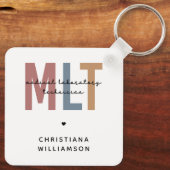 Speciaal MLT-technicus voor medisch laboratorium Sleutelhanger (Achterkant)