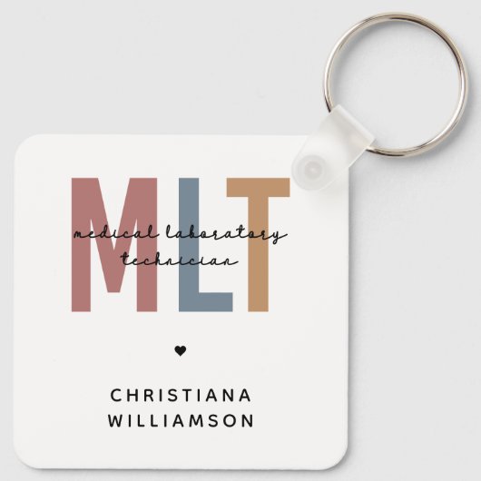 Speciaal MLT-technicus voor medisch laboratorium Sleutelhanger (Achterkant)