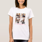 Speciaal modern 4-Foto 'Best Nana Ever' T-shirt (Voorkant)