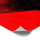 Speciaal modern Abstract Poster - Rode vierkantjes (Hoek)