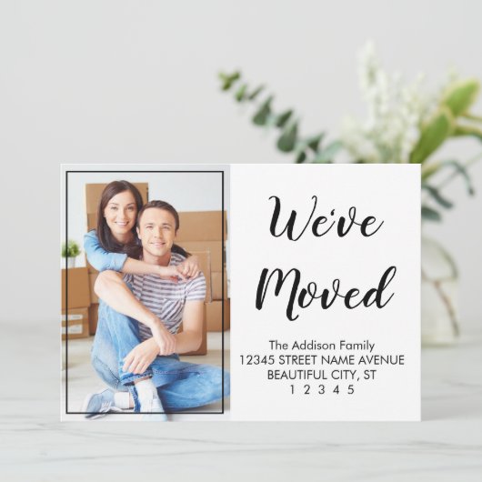 Speciaal modern Cute Black Script-fotografie Aankondiging (Staand voorkant)