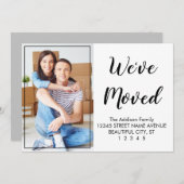 Speciaal modern Cute Black Script-fotografie Aankondiging (Voorkant / Achterkant)