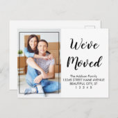 Speciaal modern Cute Black Script-fotografie Briefkaart (Voorkant / Achterkant)