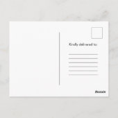 Speciaal modern Cute Black Script-fotografie Briefkaart (Achterkant)