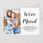 Speciaal modern Cute Black Script-fotografie Briefkaart (Voorkant)