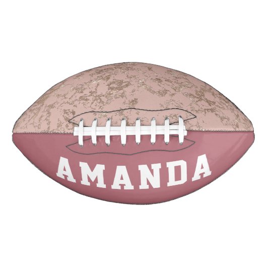 Speciaal modern Roos Gold Girl American Football (Voorkant)