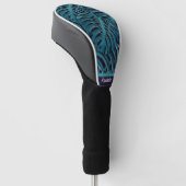 Speciaal modern Turquoise Tropisch ontwerp Golfheadcover (Schuin)