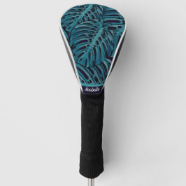 Speciaal modern Turquoise Tropisch ontwerp Golfheadcover