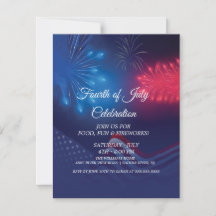 Speciaal modern vuurwerk, vierde juli