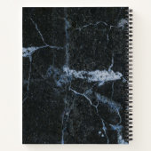 Speciaal modern, zwart marmer Kitchen Recipe Notitieboek (Achterkant)