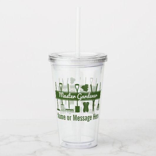 Speciaal moderne meester Gardener Acryl Drinkbeker (Voorkant)